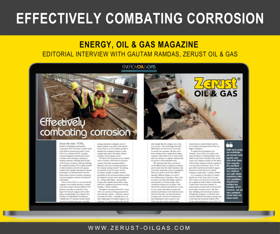Energy Oil Gas Magazine Editorial with Zerust Oil Gas